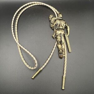 Shriners Masonic Freemason Girl Child Gold Tone Metal Bolo Tie AC Awards